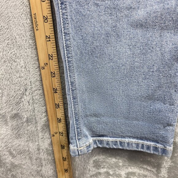 Vervet Jeans Womens 32 Blue Distressed Ripped Knees Skinny Stretch Denim VT973 - Picture 7 of 9